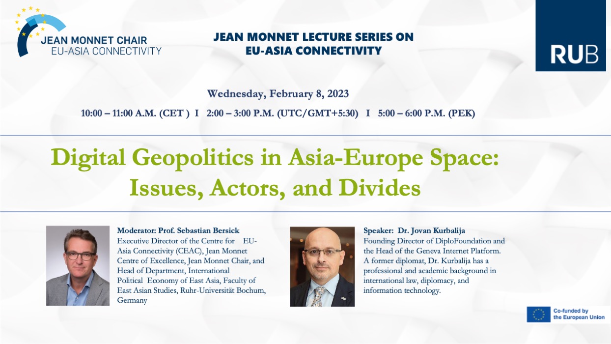 Webinar: "Digital Geopolitics in the Asia-Europe Space: Issues, Actors, and Divides Description"